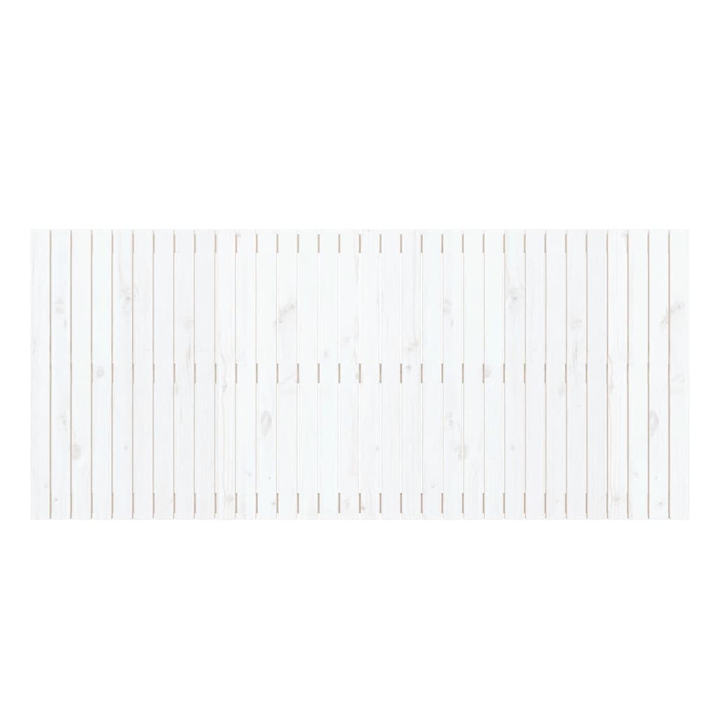 vidaXL Wand-Kopfteil Weiß 204x3x90 cm Massivholz Kiefer