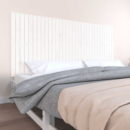 vidaXL Wand-Kopfteil Weiß 204x3x90 cm Massivholz Kiefer