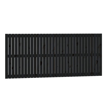vidaXL Wand-Kopfteil Schwarz 204x3x90 cm Massivholz Kiefer