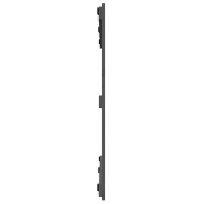 vidaXL Wand-Kopfteil Grau 127,5x3x90 cm Massivholz Kiefer