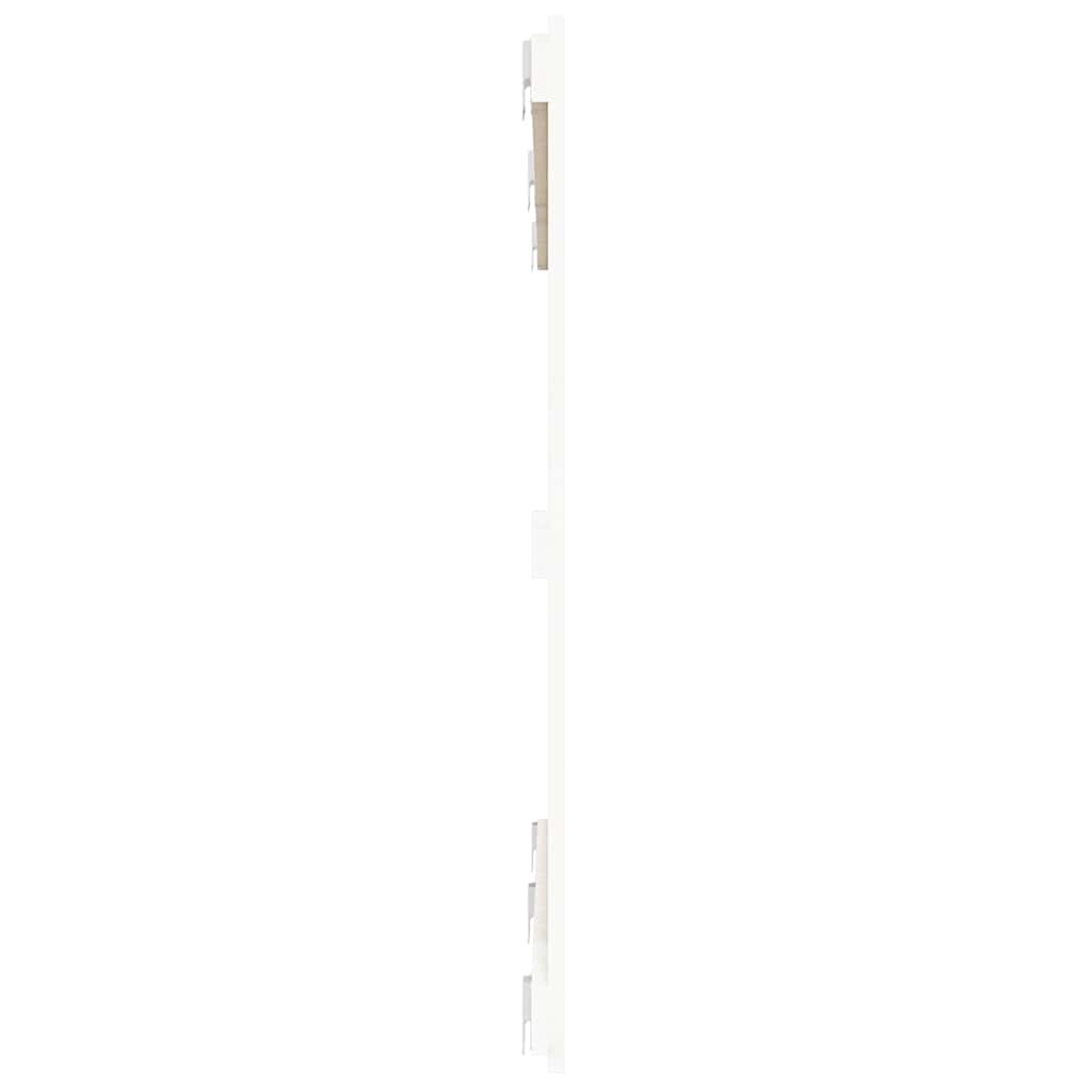 vidaXL Wand-Kopfteil Weiß 147x3x90 cm Massivholz Kiefer