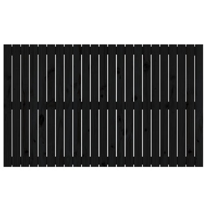 vidaXL Wand-Kopfteil Schwarz 147x3x90 cm Massivholz Kiefer