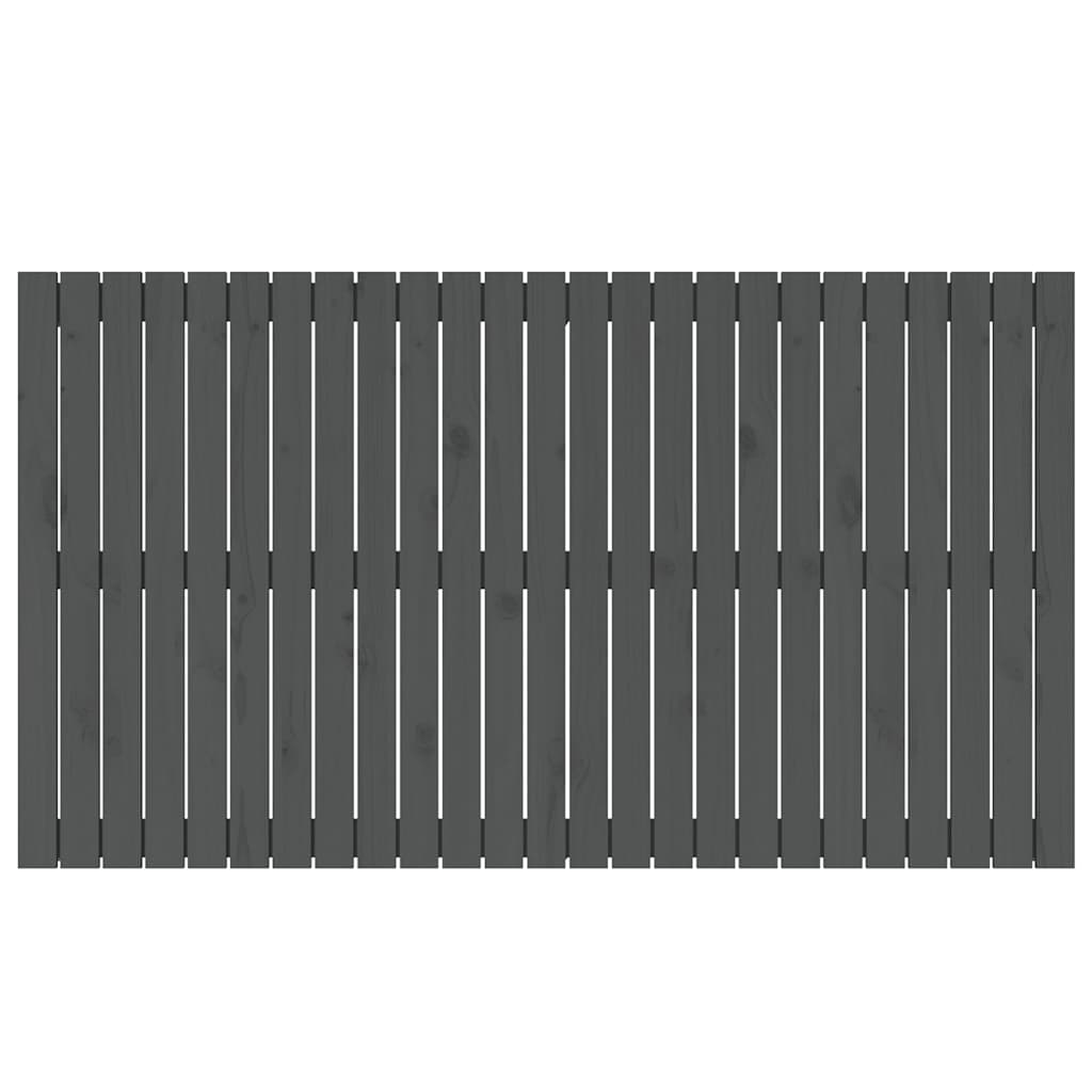 vidaXL Wand-Kopfteil Grau 159,5x3x90 cm Massivholz Kiefer