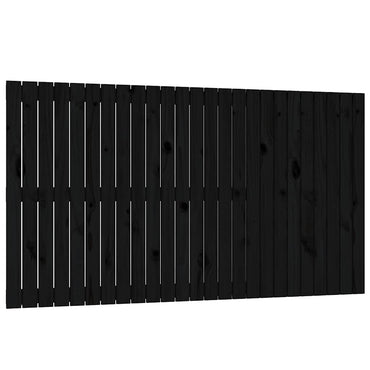 vidaXL Wand-Kopfteil Schwarz 159,5x3x90 cm Massivholz Kiefer