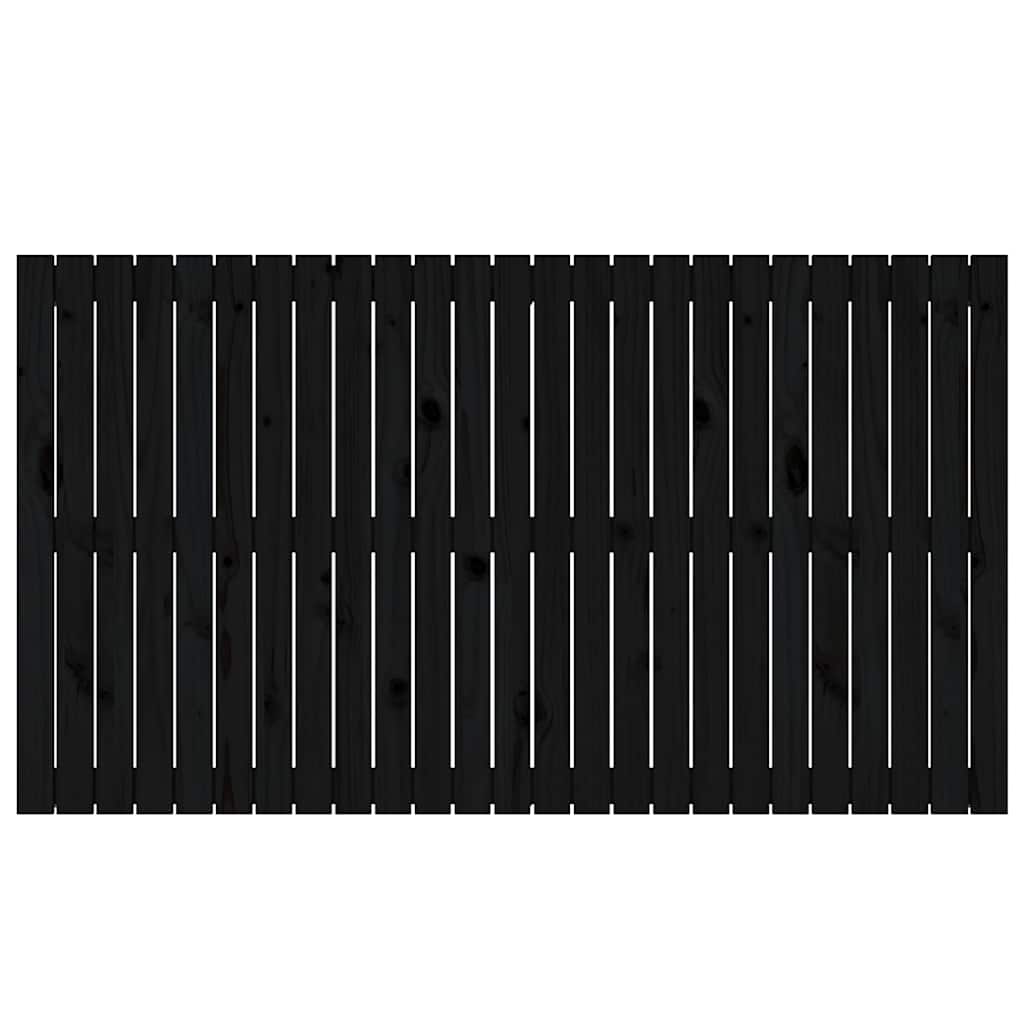 vidaXL Wand-Kopfteil Schwarz 159,5x3x90 cm Massivholz Kiefer