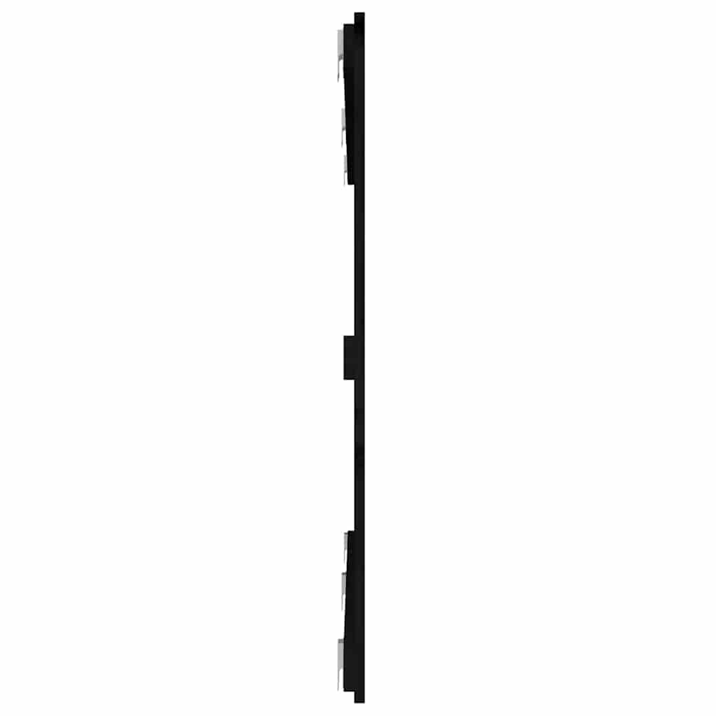 vidaXL Wand-Kopfteil Schwarz 159,5x3x90 cm Massivholz Kiefer