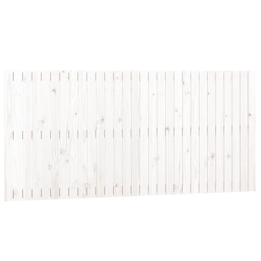 vidaXL Wand-Kopfteil Weiß 185x3x90 cm Massivholz Kiefer