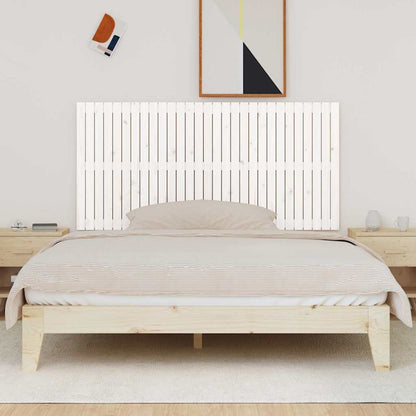 vidaXL Wand-Kopfteil Weiß 185x3x90 cm Massivholz Kiefer