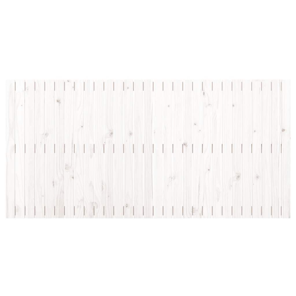 vidaXL Wand-Kopfteil Weiß 185x3x90 cm Massivholz Kiefer