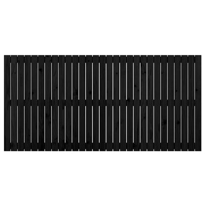 vidaXL Wand-Kopfteil Schwarz 185x3x90 cm Massivholz Kiefer