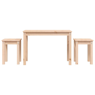 vidaXL Tables gigognes 3 pcs Bois de pin massif