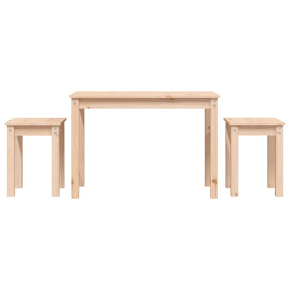 vidaXL Tables gigognes 3 pcs Bois de pin massif
