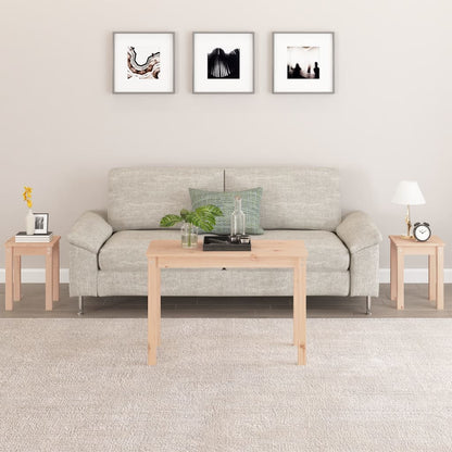 vidaXL Tables gigognes 3 pcs Bois de pin massif