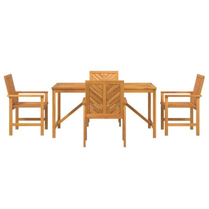 vidaXL Garten Essgruppe 5 pcs Braun Massivholz Akazie