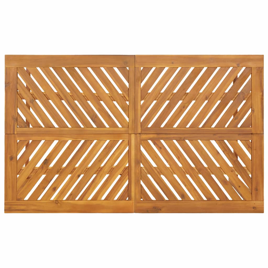 Garten Essgruppe 3 pcs Braun Massivholz Akazie