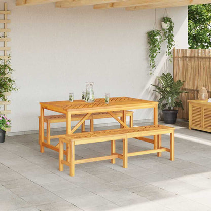 vidaXL Garten Essgruppe 3 pcs Braun Massivholz Akazie
