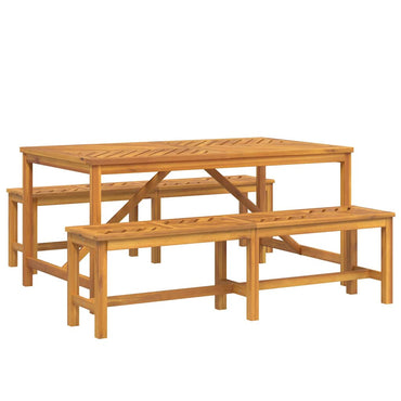 vidaXL Garten Essgruppe 3 pcs Braun Massivholz Akazie