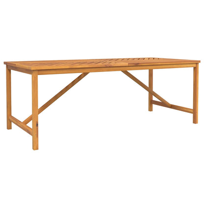 vidaXL Garten Essgruppe 7 pcs Braun Massivholz Akazie
