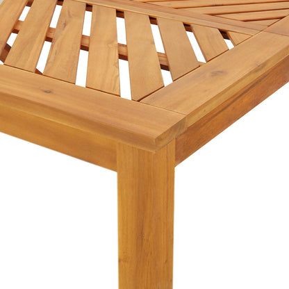 vidaXL Garten Essgruppe 9 pcs Braun Massivholz Akazie