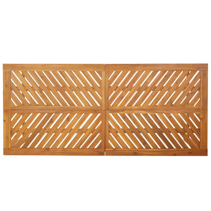 Garten Essgruppe 3 pcs Braun Massivholz Akazie