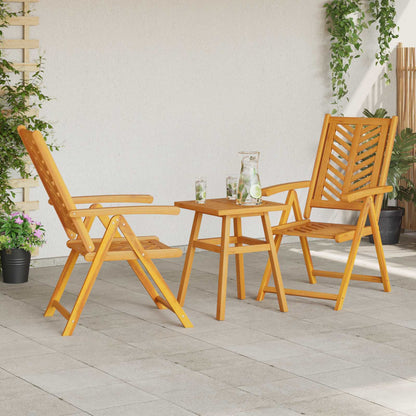 vidaXL Garten Essgruppe 3 pcs Braun Massivholz Akazie