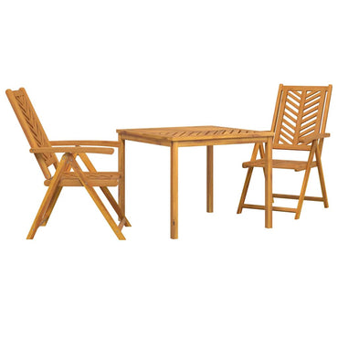 vidaXL Garten Essgruppe 3 pcs Braun Massivholz Akazie