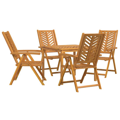 vidaXL Garten Essgruppe 5 pcs Braun Massivholz Akazie