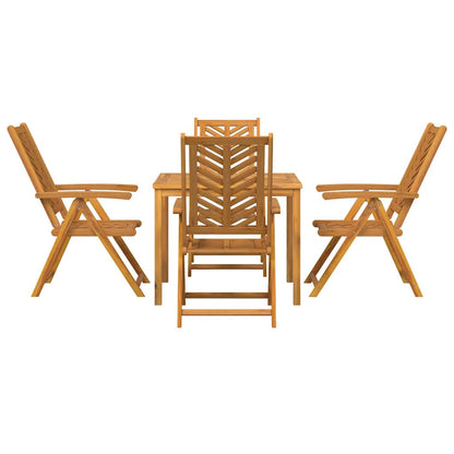 vidaXL Garten Essgruppe 5 pcs Braun Massivholz Akazie