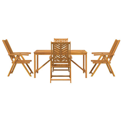 vidaXL Garten Essgruppe 5 pcs Braun Massivholz Akazie