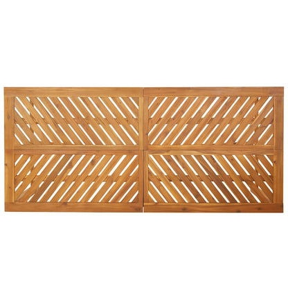 vidaXL Garten Essgruppe 9 pcs Braun Massivholz Akazie