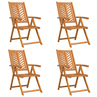 vidaXL Gartenstuhl 4 pcs Braun 57 x 72 x 109 cm Massivholz Akazie