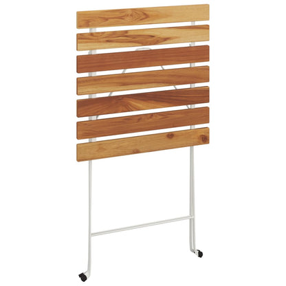 vidaXL Bistrotisch Klappbar 55x54x71 cm Massivholz Akazie und Stahl