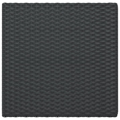 vidaXL Bistrotisch Klappbar Schwarz 55x54x71 cm Poly Rattan
