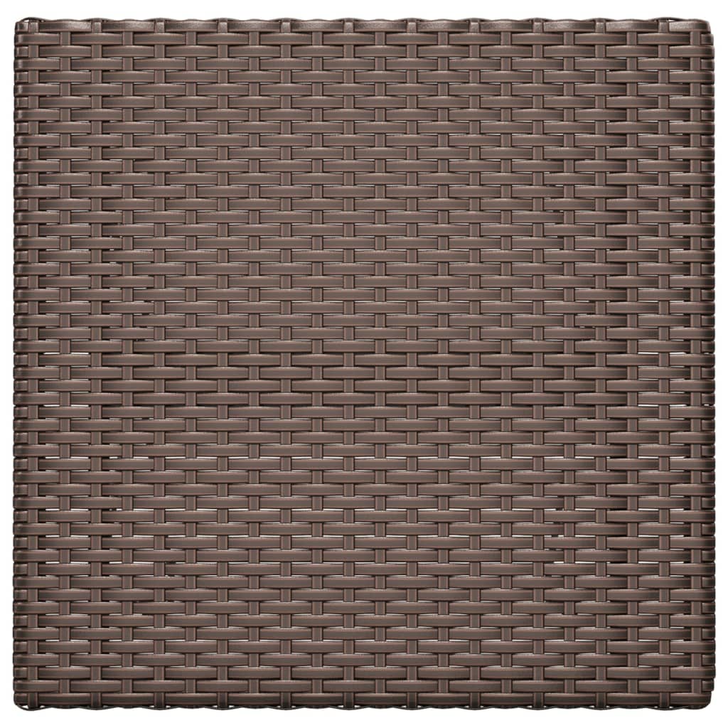 vidaXL Bistrotisch Klappbar Braun 55x54x71 cm Poly Rattan