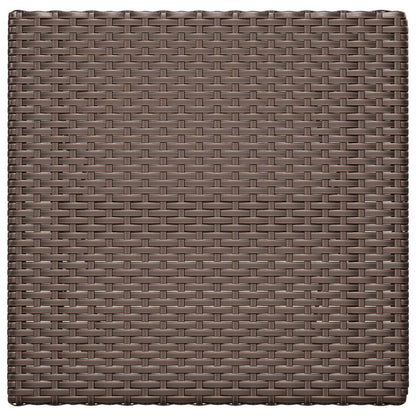 vidaXL Bistrotisch Klappbar Braun 55x54x71 cm Poly Rattan
