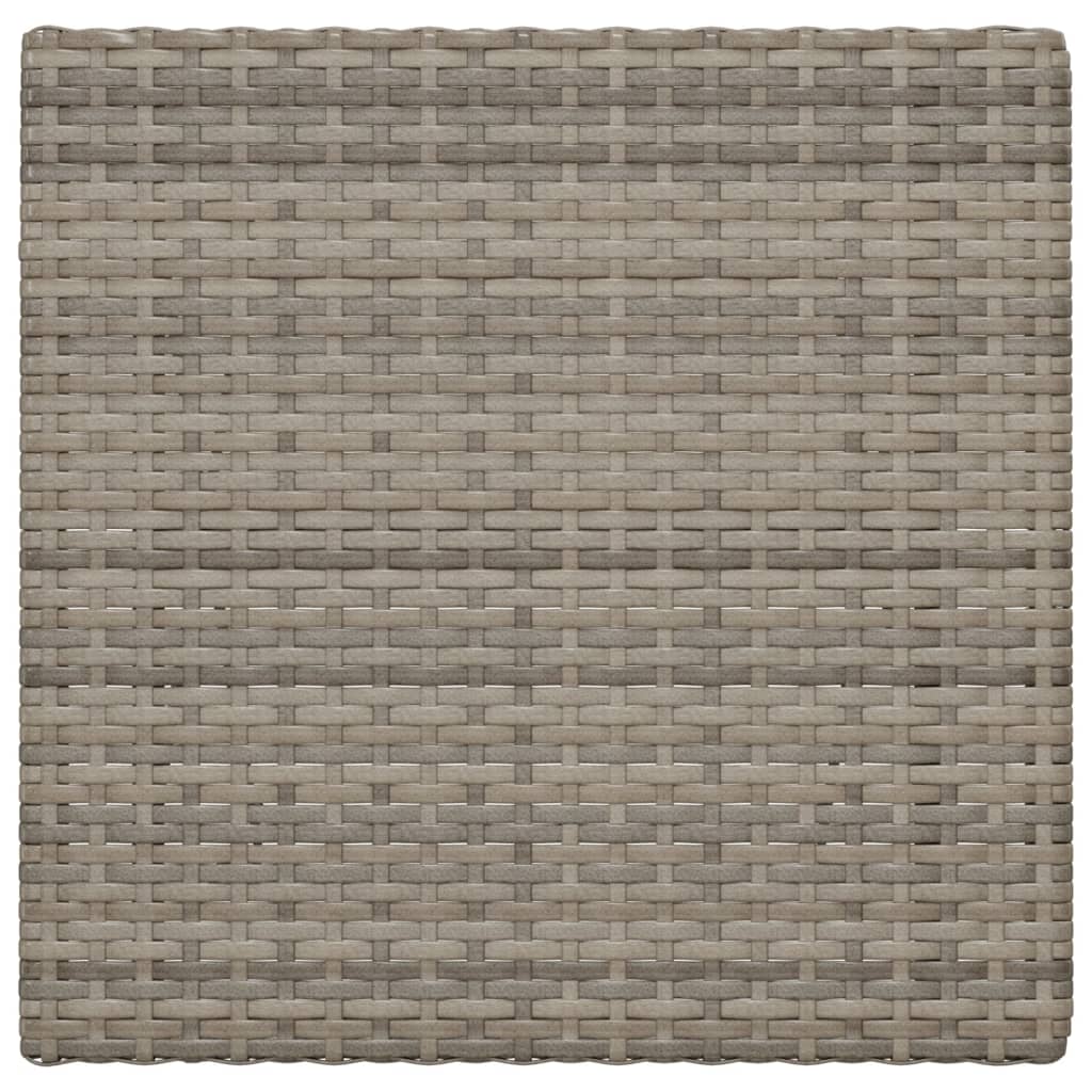 vidaXL Bistrotisch Klappbar Grau 55x54x71 cm Poly Rattan