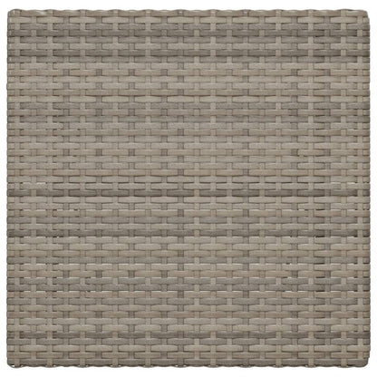 vidaXL Bistrotisch Klappbar Grau 55x54x71 cm Poly Rattan