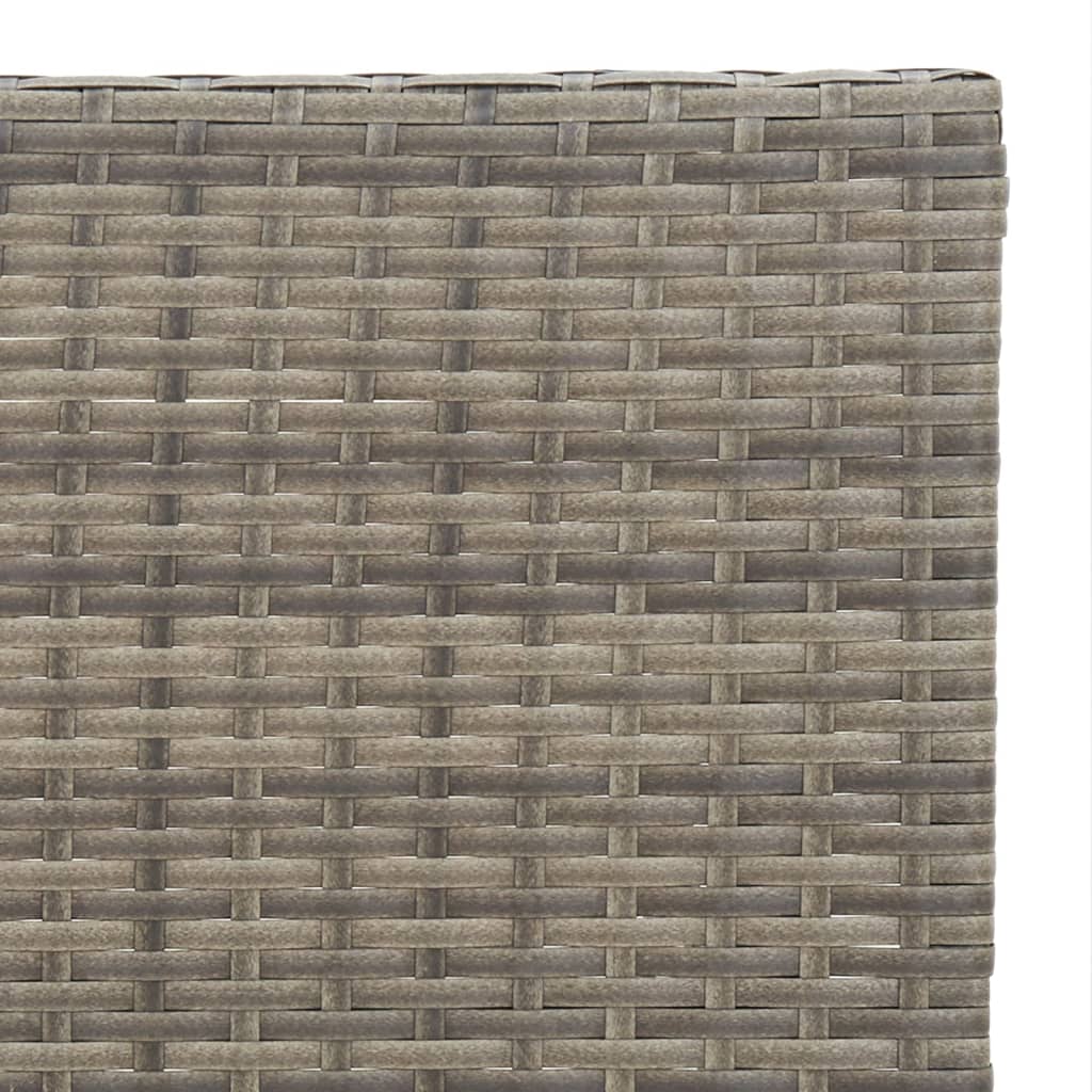 vidaXL Bistrotisch Klappbar Grau 55x54x71 cm Poly Rattan