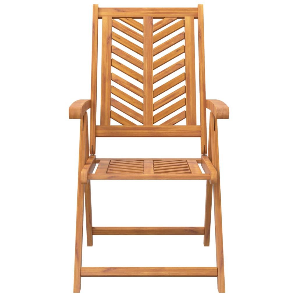 vidaXL Chaises de jardin réglables 2 pcs. Bois d'acacia massif
