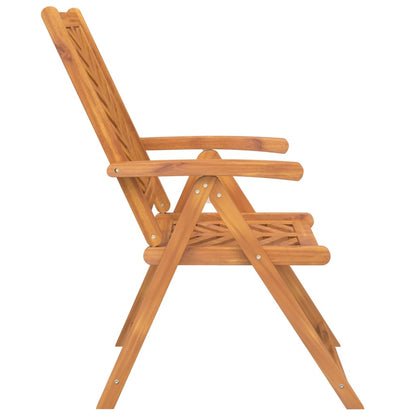 vidaXL Chaises de jardin réglables 2 pcs. Bois d'acacia massif