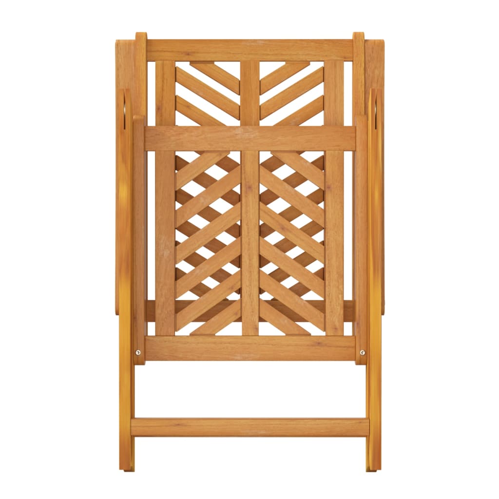 vidaXL Chaises de jardin réglables 2 pcs. Bois d'acacia massif