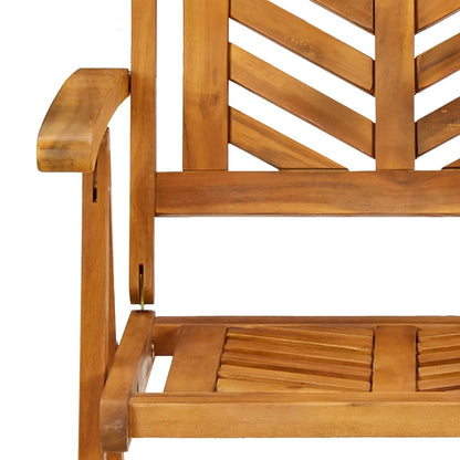 vidaXL Chaises de jardin réglables 2 pcs. Bois d'acacia massif