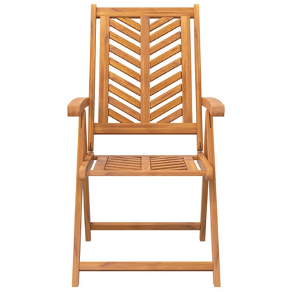 vidaXL Chaises de jardin réglables 3 pcs Bois d'acacia massif