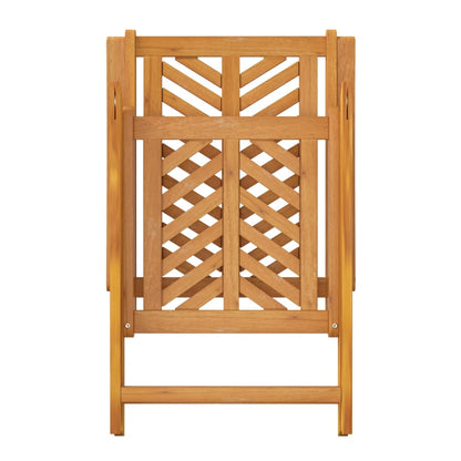 vidaXL Chaises de jardin réglables 3 pcs Bois d'acacia massif