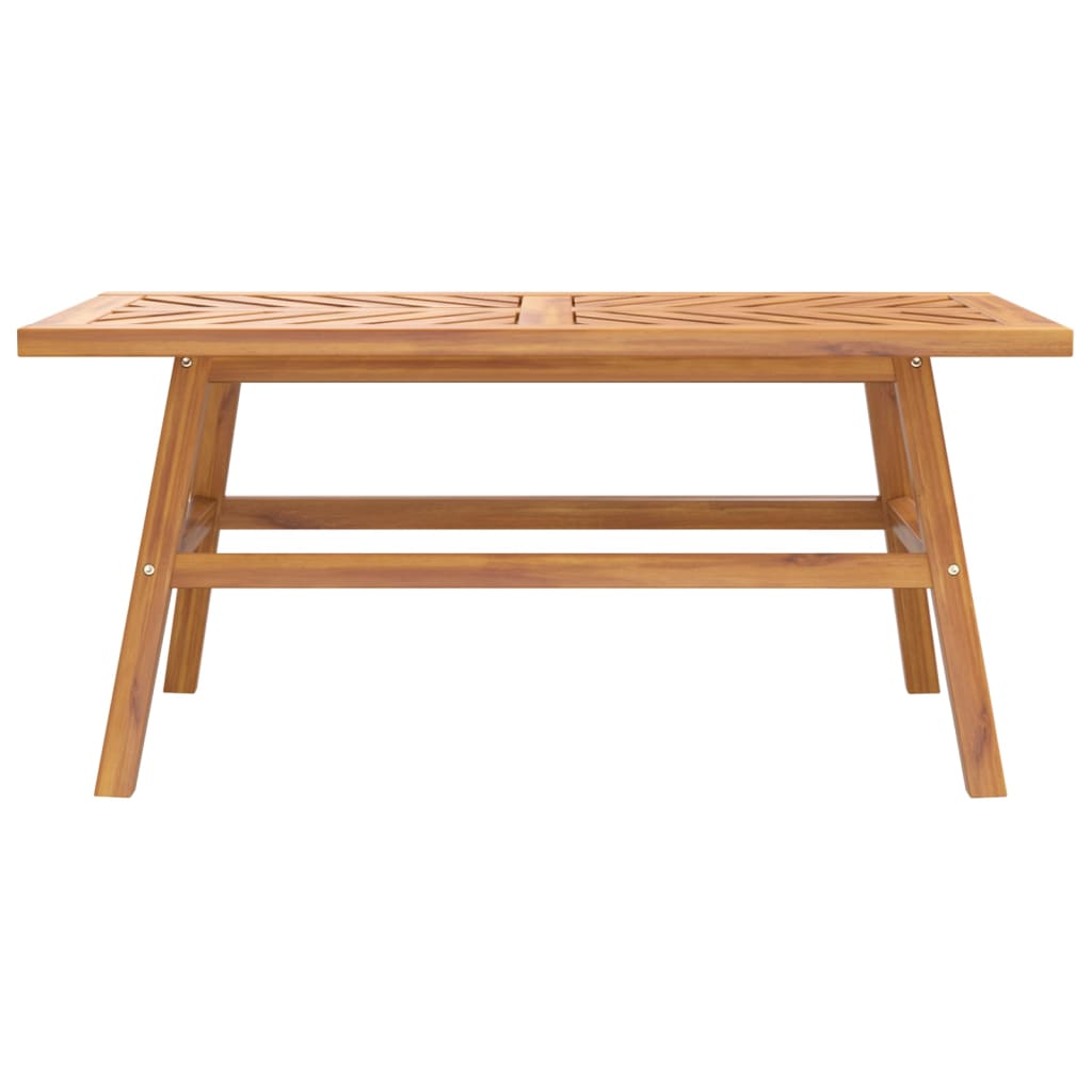 vidaXL Couchtisch 100x50x45 cm Massivholz Akazie