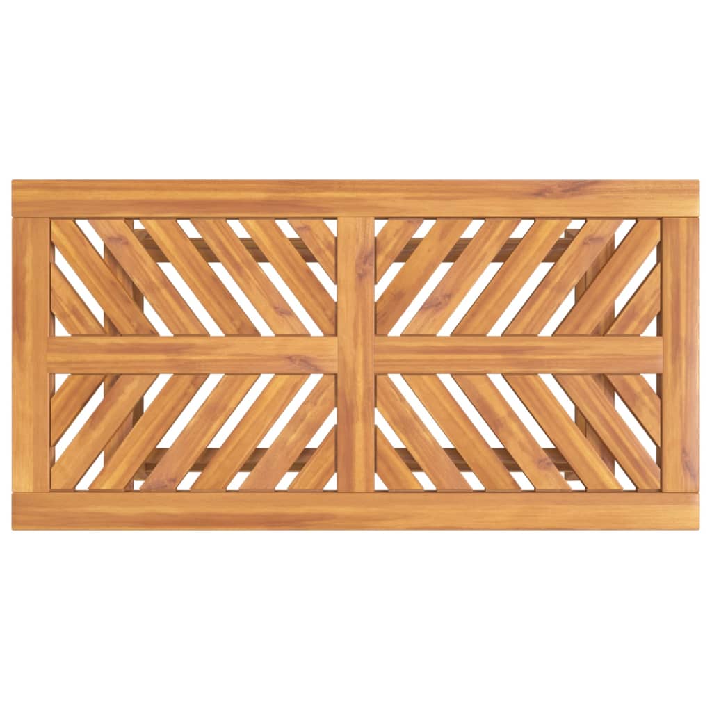 vidaXL Couchtisch 100x50x45 cm Massivholz Akazie