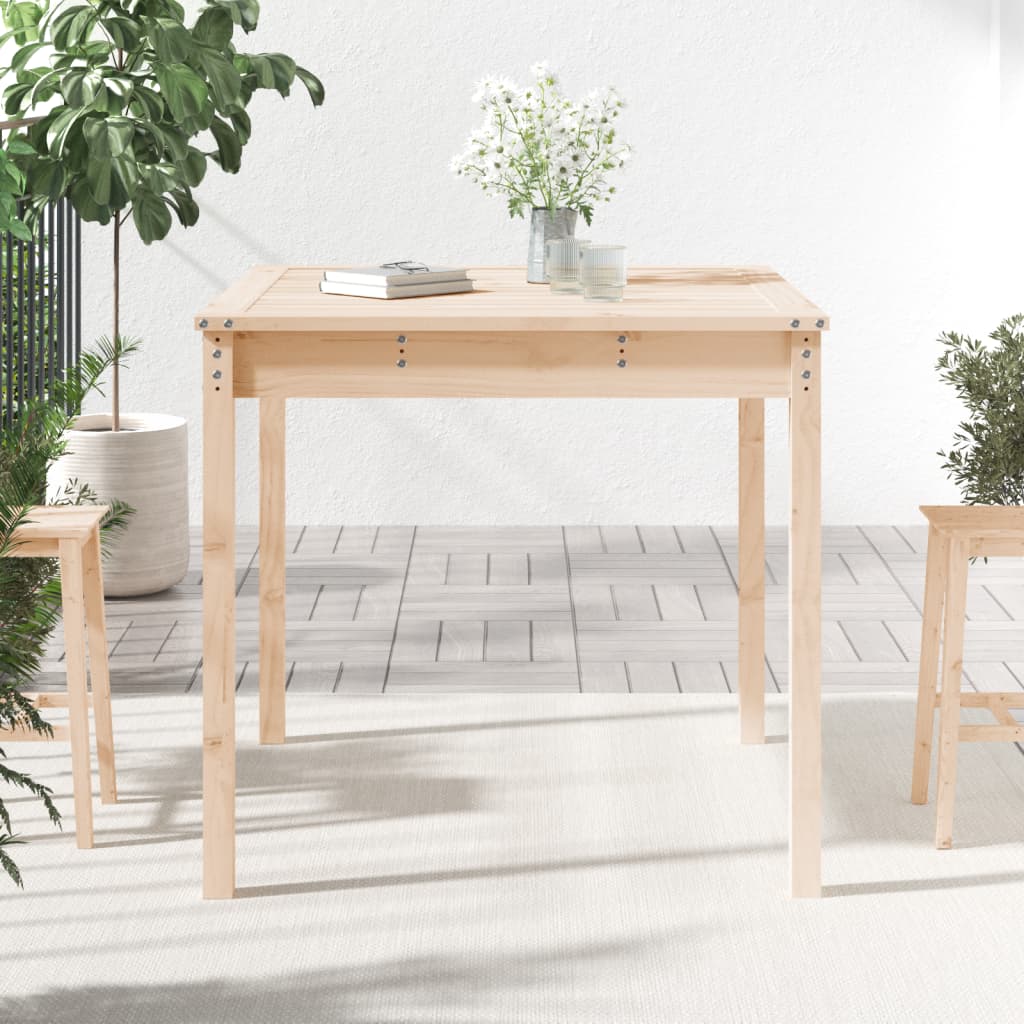 vidaXL Table de jardin 82,5x82,5x76 cm bois de pin massif