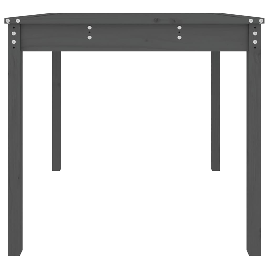 vidaXL Table de jardin Gris 82,5x82,5x76 cm Bois de pin massif
