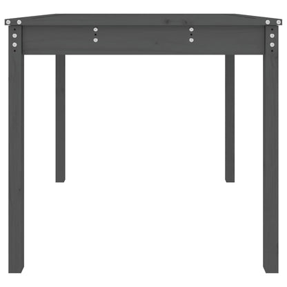 vidaXL Table de jardin Gris 82,5x82,5x76 cm Bois de pin massif