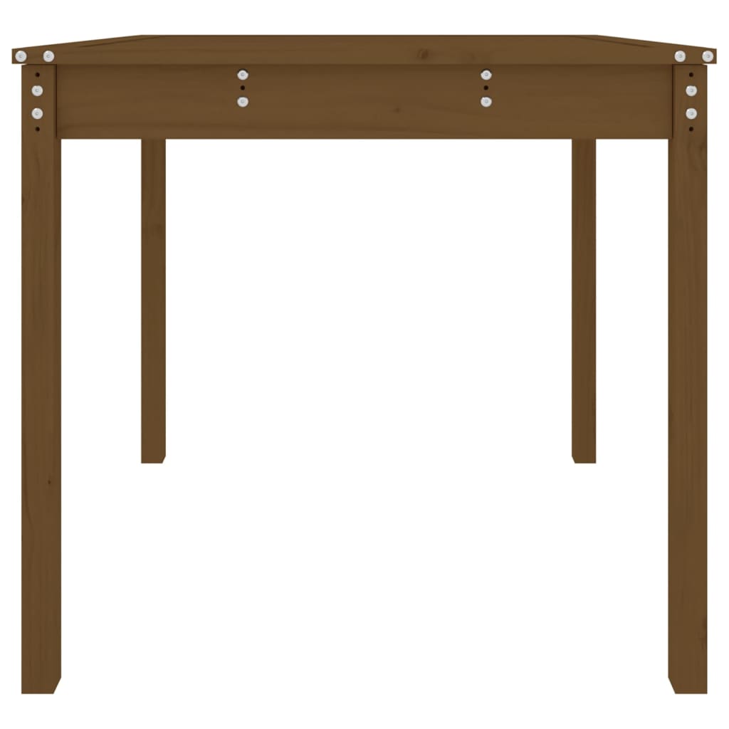 vidaXL Table de jardin marron miel 82,5x82,5x76 cm pin massif